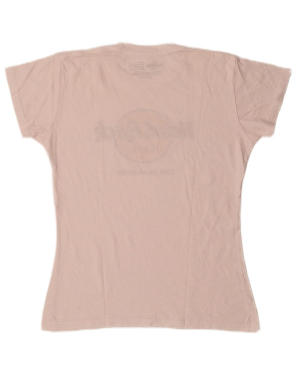 T-shirt grafica da donna Hard Rock Cafe San Francisco UK 12 Medium White