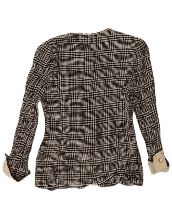 Maglia Cardigan Donna Roccobarocco IT 44 Pied De Poule Medio Nero