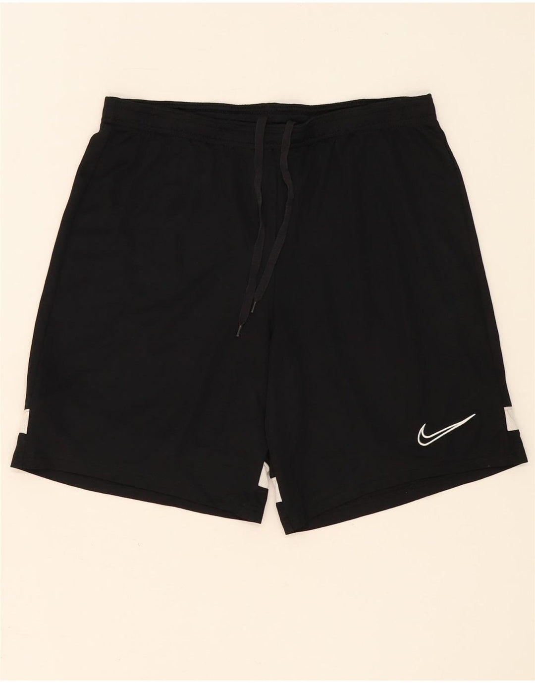 Pantaloncini sportivi Nike da uomo Dri Fit, poliestere mélange nero medio