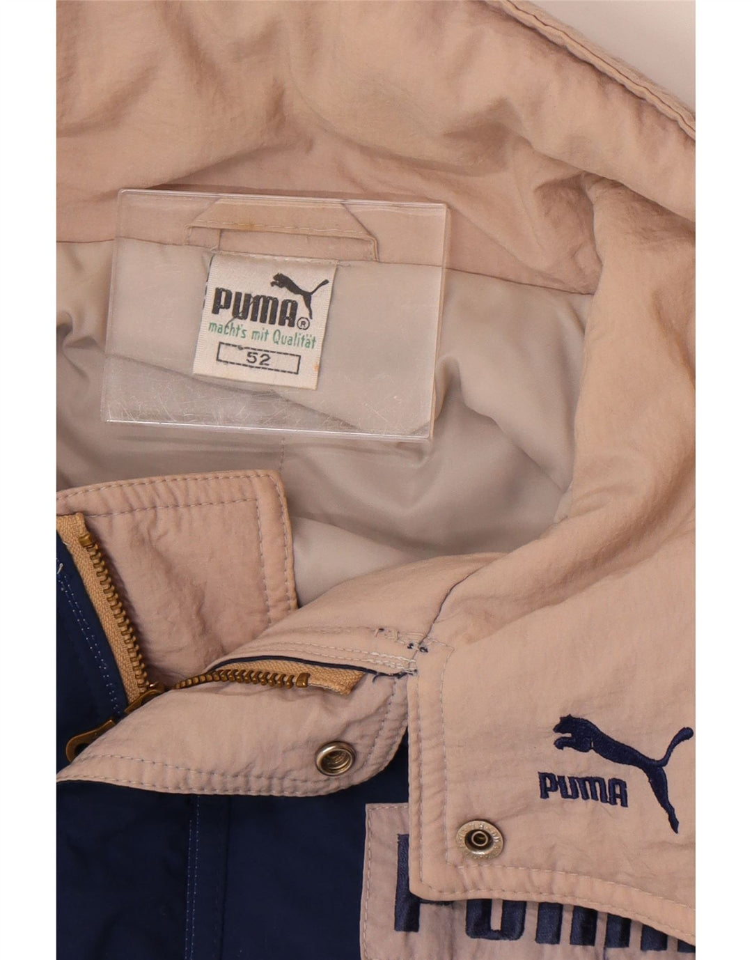 Cappotto imbottito con grafica Puma da uomo IT 52 XL Blu navy Colourblock in poliammide