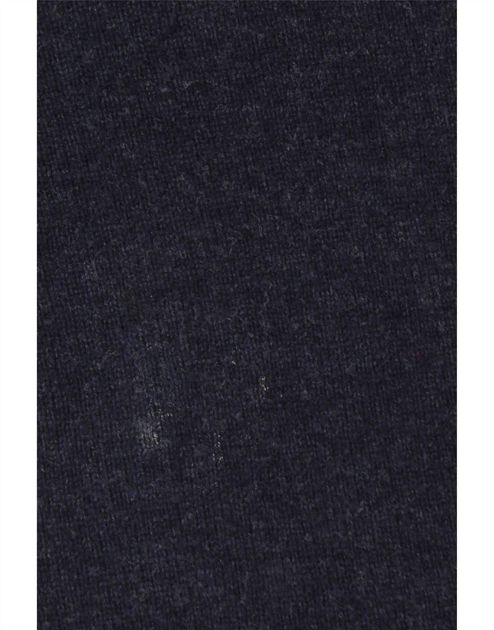 JAMES PRINGLE Maglione maglione girocollo da uomo grande lana blu navy