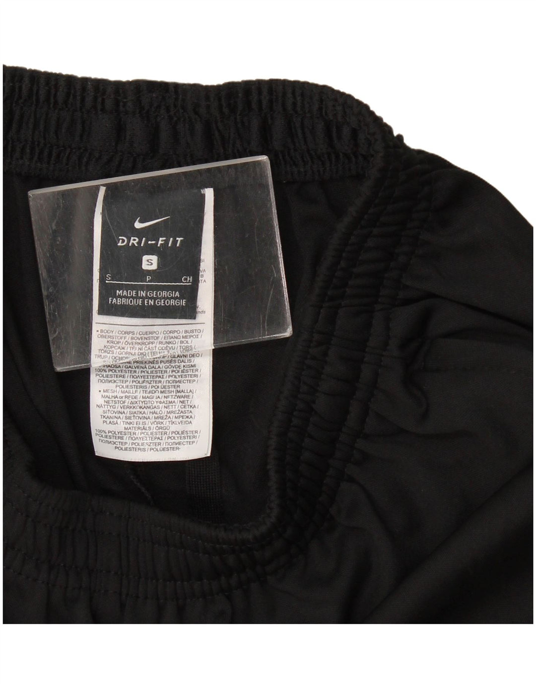 Pantaloni da tuta Nike Dri Fit da uomo piccoli in poliestere nero