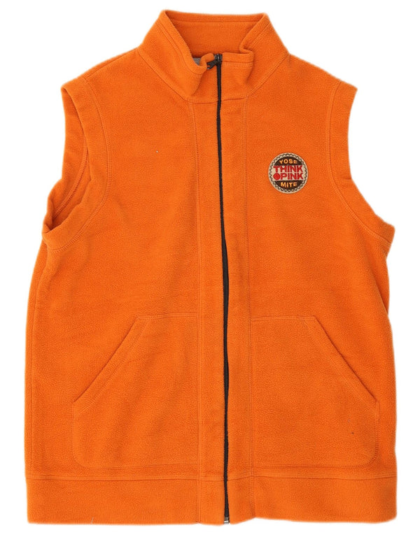 Gilet in pile per ragazze Think Pink 15-16 anni in poliestere arancione