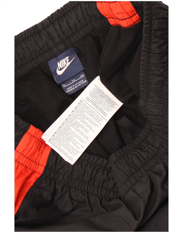 Pantaloni da tuta Nike da uomo XL in poliestere color block nero