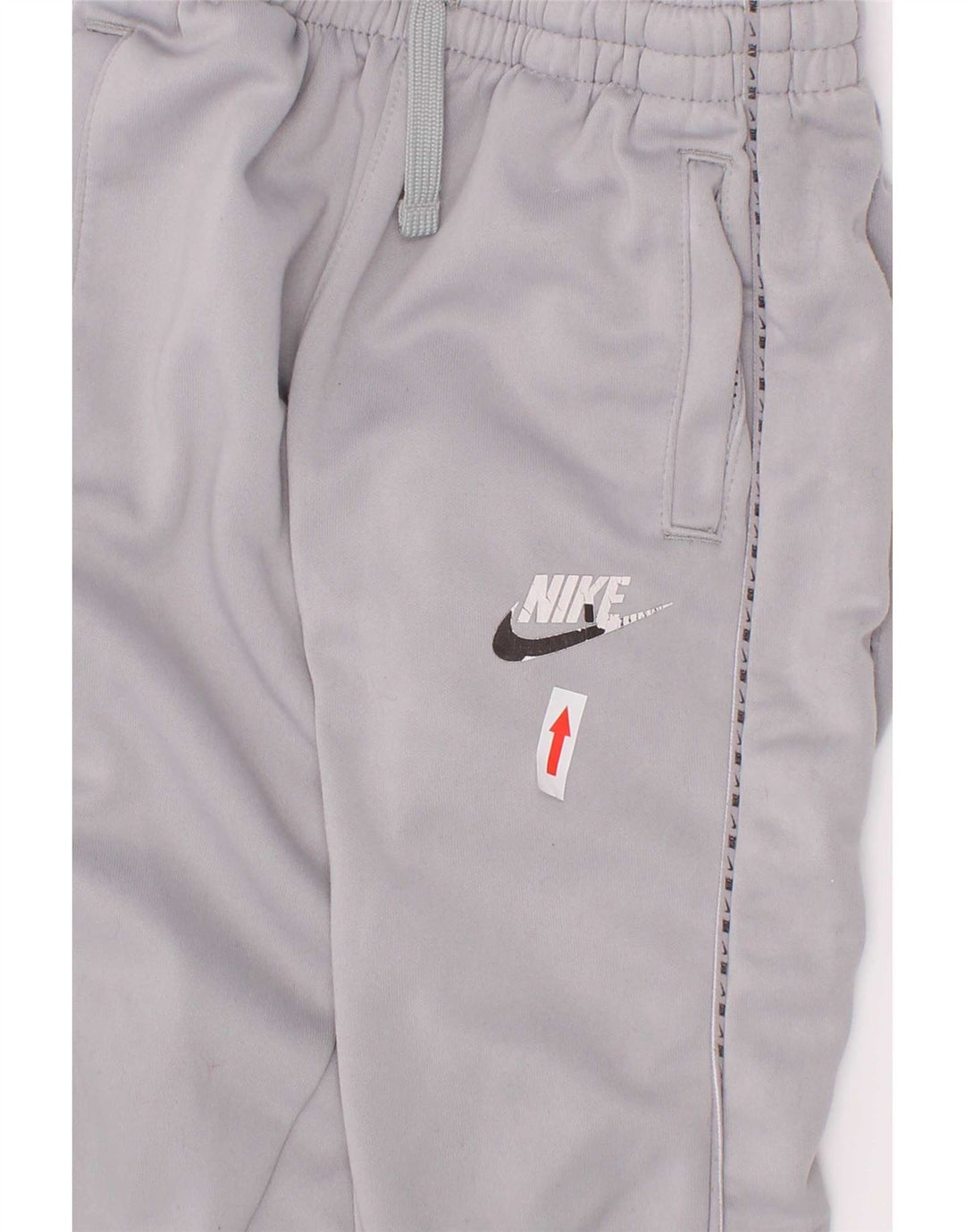Pantaloni da tuta con grafica Nike da ragazzo, pantaloni da jogging, 4-5 anni, piccoli, in poliestere grigio