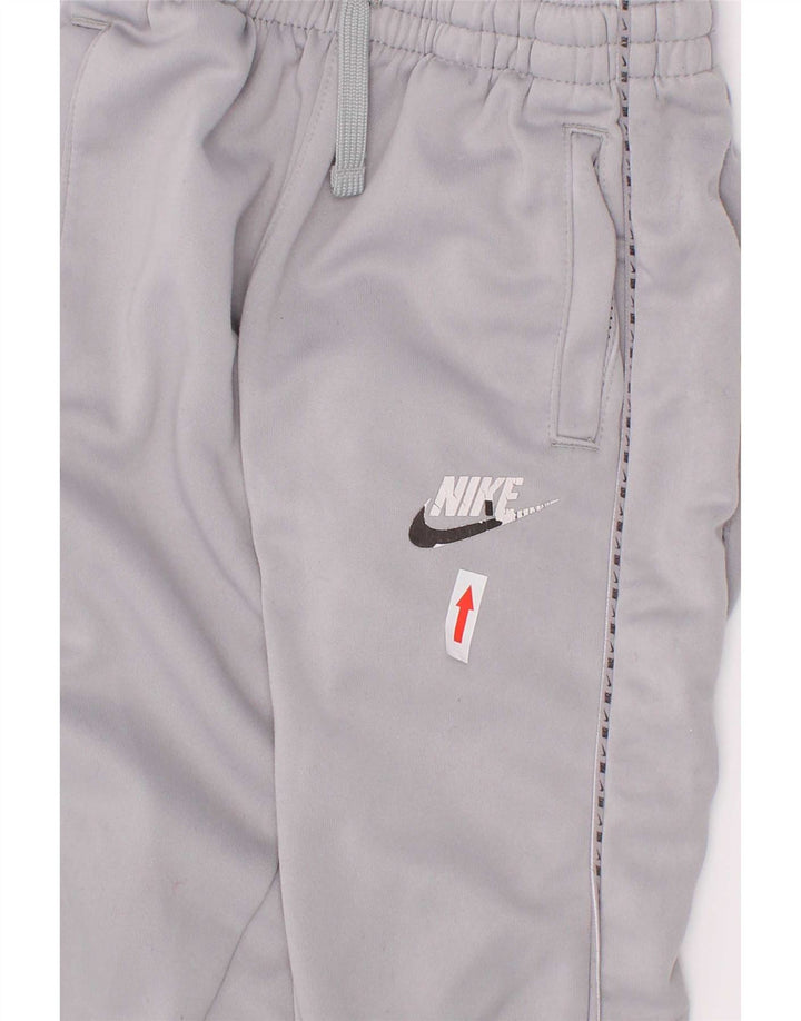Pantaloni da tuta con grafica Nike da ragazzo, pantaloni da jogging, 4-5 anni, piccoli, in poliestere grigio