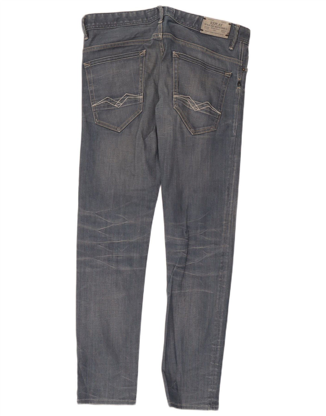 Jeans slim da uomo Replay W33 L32 cotone blu