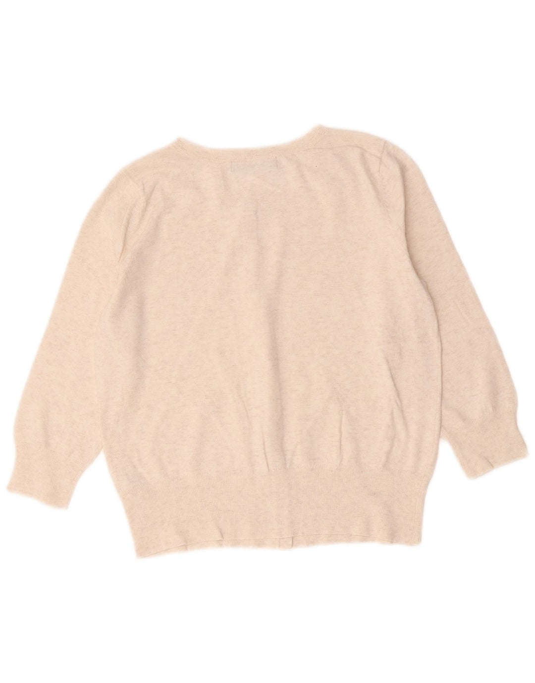 Maglione cardigan da donna Marks & Spencer UK 10 piccolo beige screziato