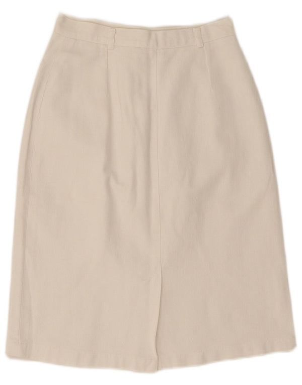 Gonna di jeans vintage da donna W24 XS bianca