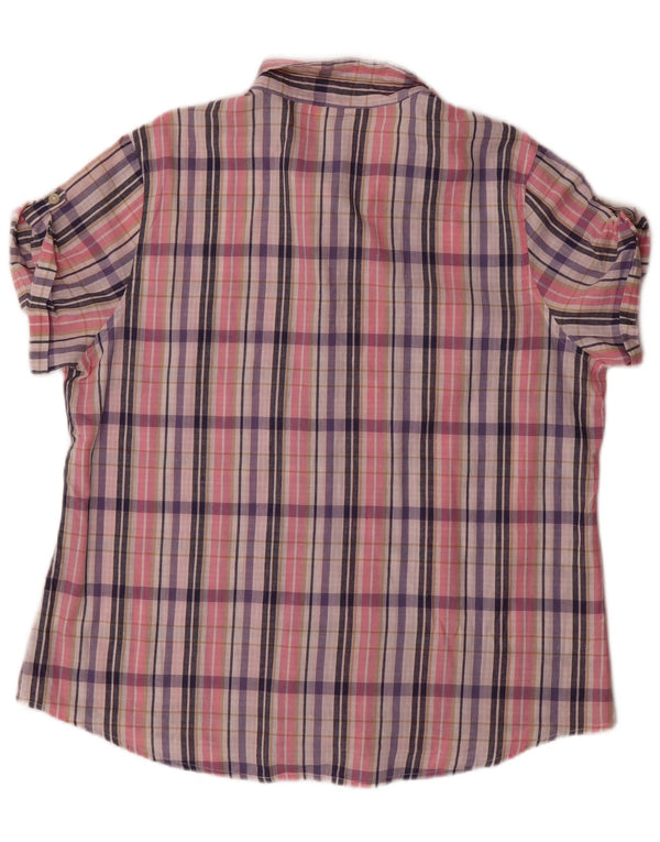 Camicia oversize da donna LEE Riders UK 18 XL a quadri multicolore