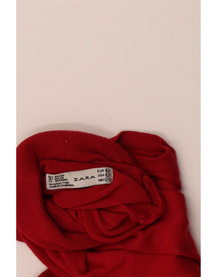 Canottiera da donna Zara UK 12 Rayon rosso medio