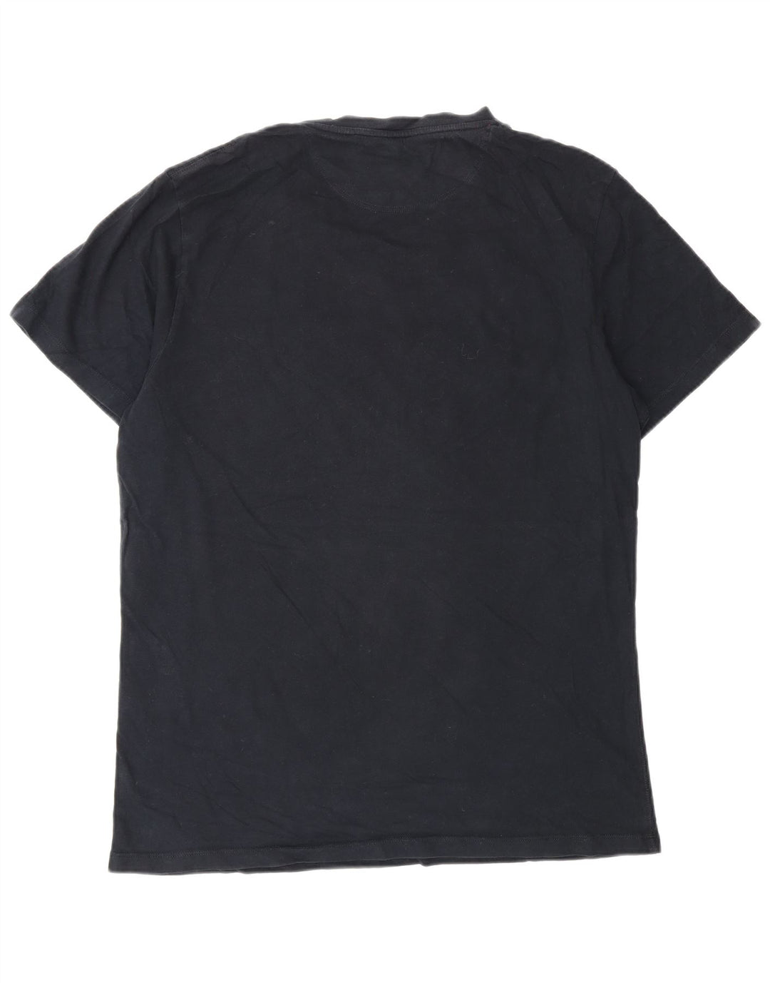 T-shirt grafica da uomo French Connection Top grande in cotone blu navy
