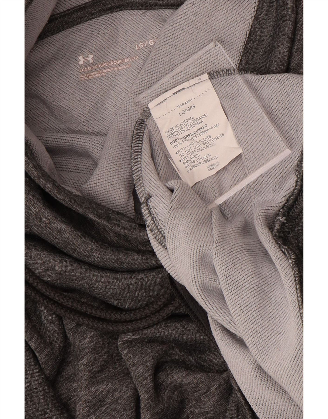 Felpa da donna vestibilità ampia Under Armour, maglione UK 16, grande poliestere grigio