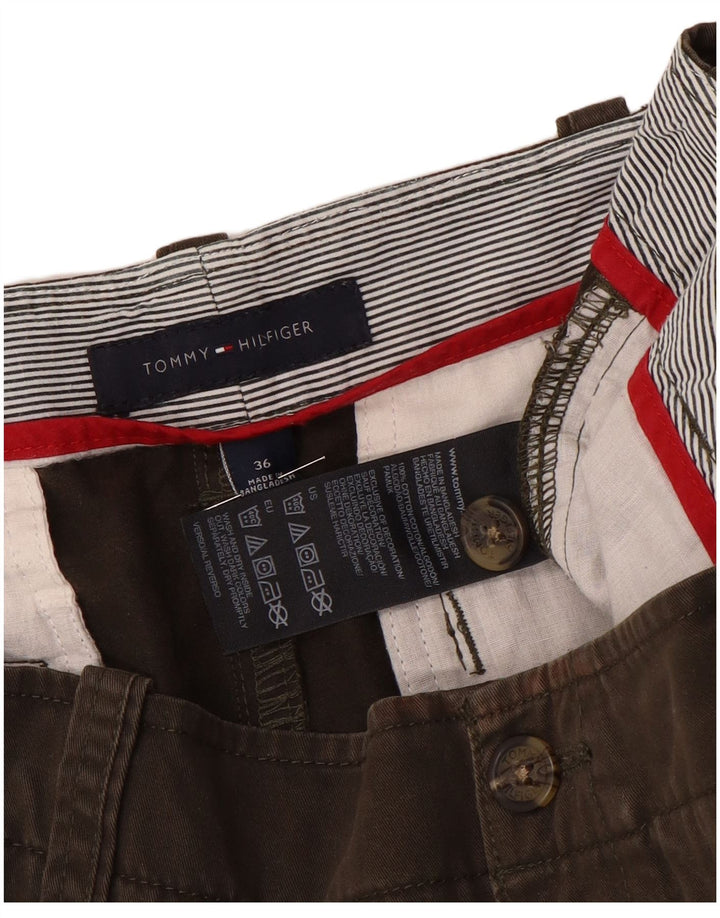 Pantaloncini cargo da uomo Tommy Hilfiger W36 Large in cotone marrone