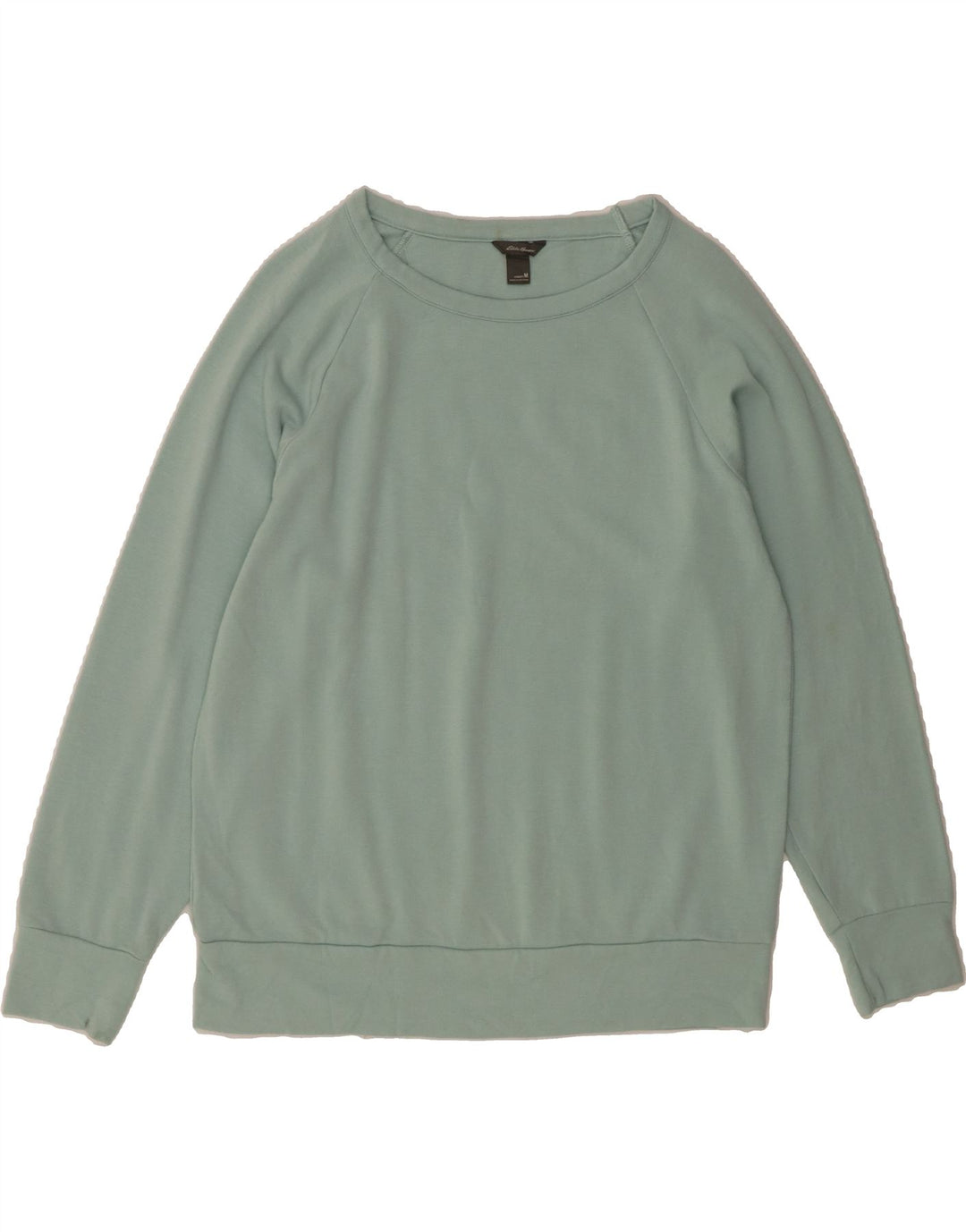EDDIE BAUER Womens Sweatshirt Jumper UK 14 Medium Turquoise Polyester Vintage Eddie Bauer and Second-Hand Eddie Bauer from Messina Hembry 