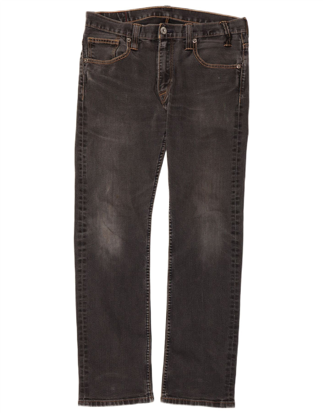 LEVI'S Jeans dritti da uomo 504 W34 L32 cotone nero