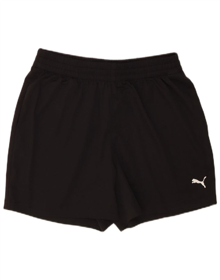 Pantaloncini sportivi da uomo Puma Large neri in poliestere