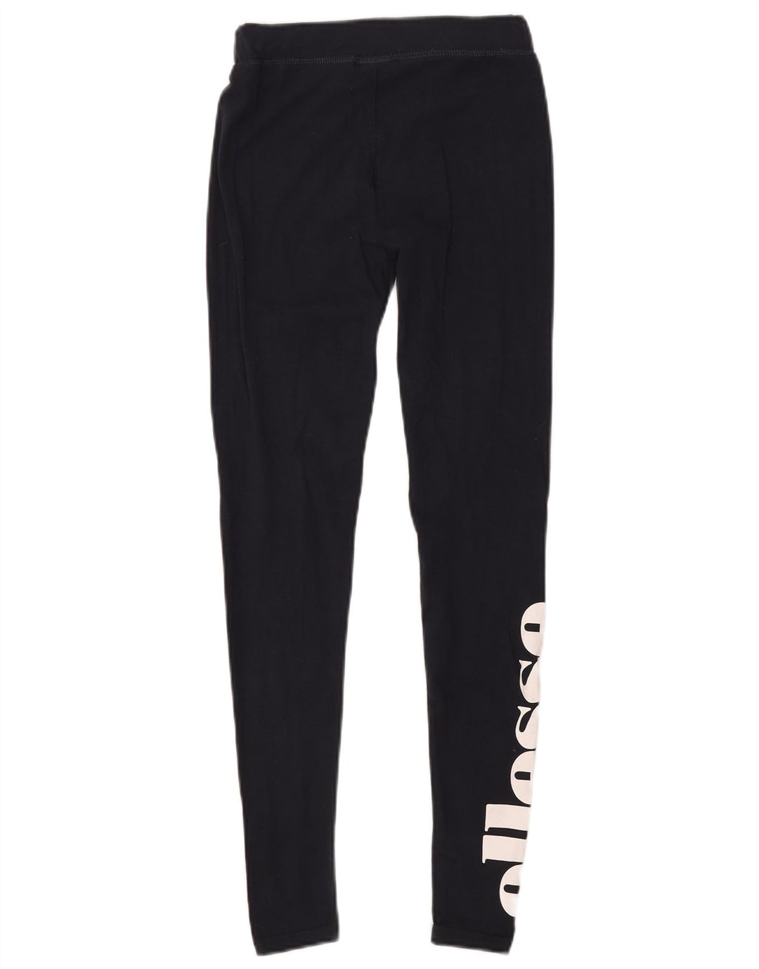 ELLESSE Leggings grafici da donna UK 8 piccolo cotone blu navy