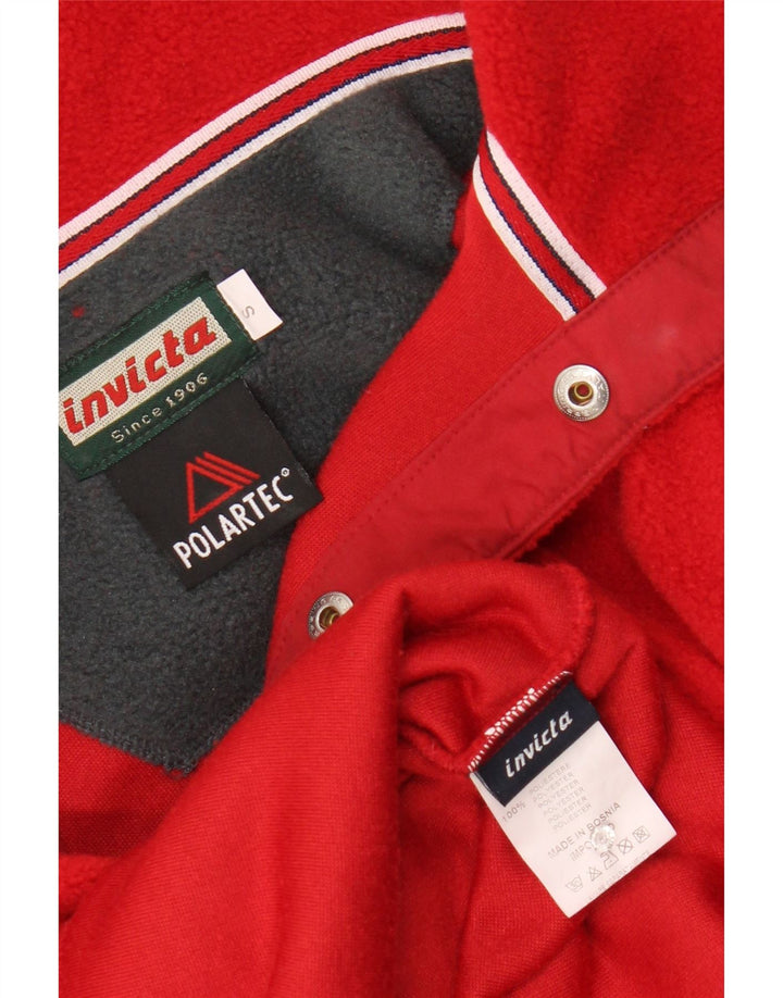 Maglione in pile Invicta Polartec da uomo piccolo rosso poliestere sportivo