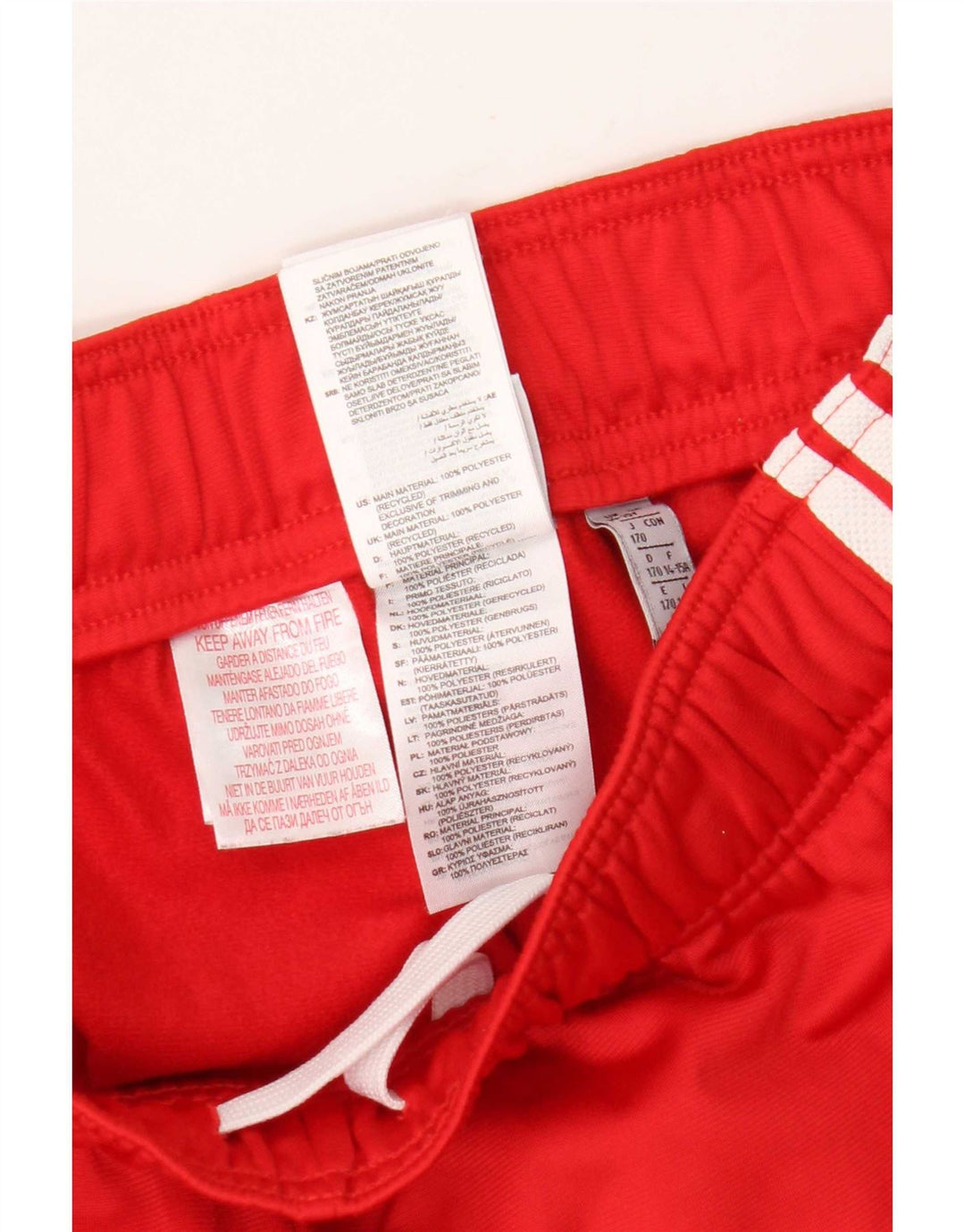 Pantaloni della tuta da ragazzo Adidas Joggers 14-15 anni Poliestere rosso