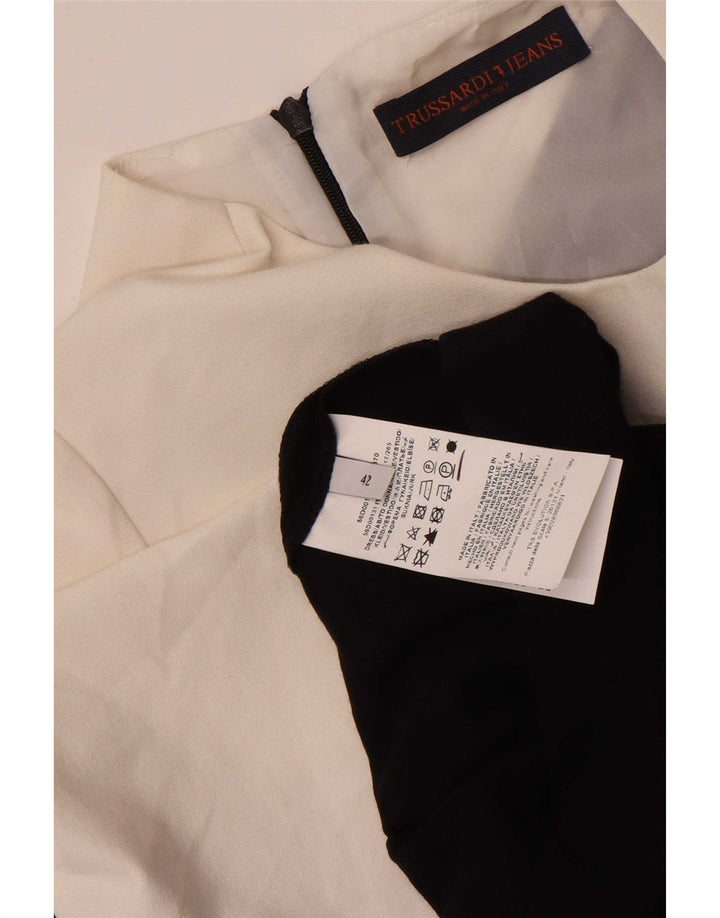 Abito Tubino Donna Trussardi IT 42 Medium Nero Colourblock Viscosa