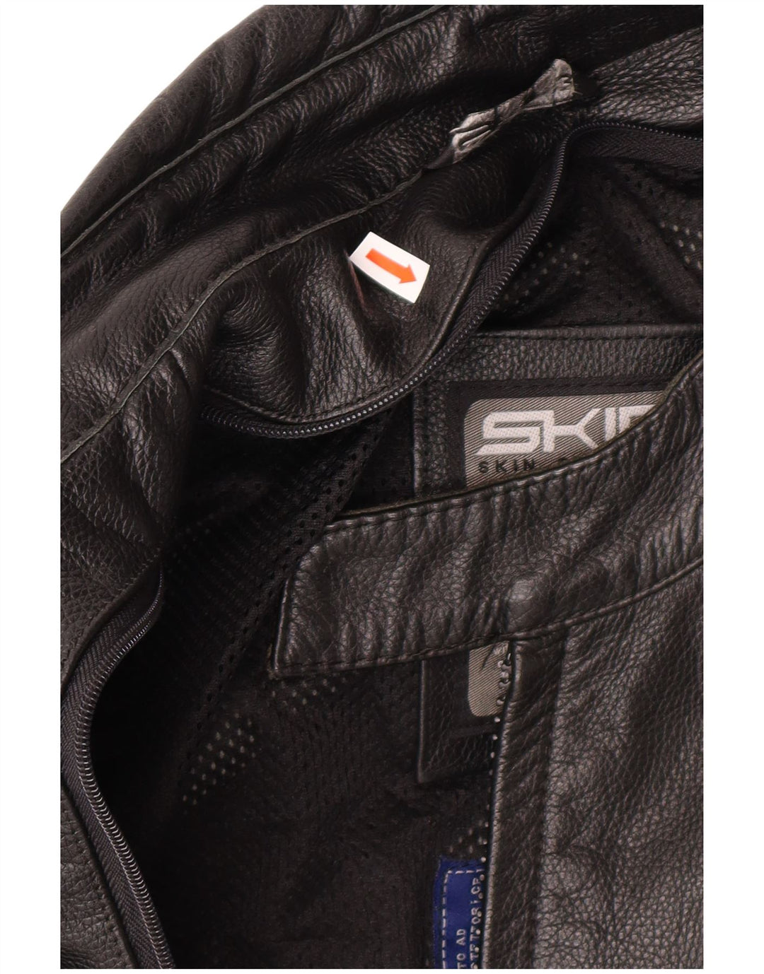 Giacca da pilota in pelle da uomo VINTAGE UK 46 3XL Pelle nera