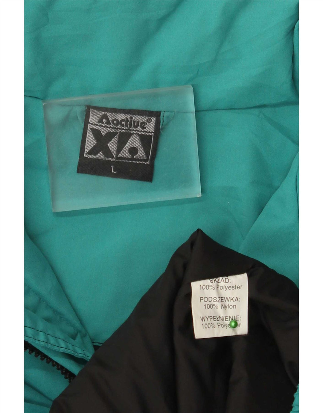 Giacca da sci anorak da uomo Active, vestibilità ampia, UK 40, grande, verde, in poliestere