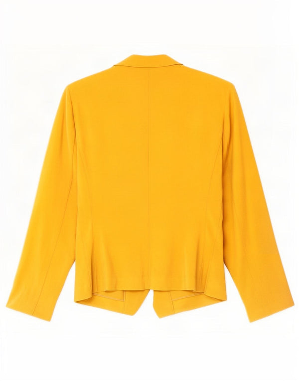 Giacca Open Blazer da donna Marks & Spencer UK 20 2XL poliestere giallo
