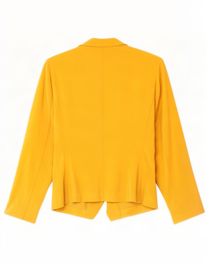 Giacca Open Blazer da donna Marks & Spencer UK 20 2XL poliestere giallo