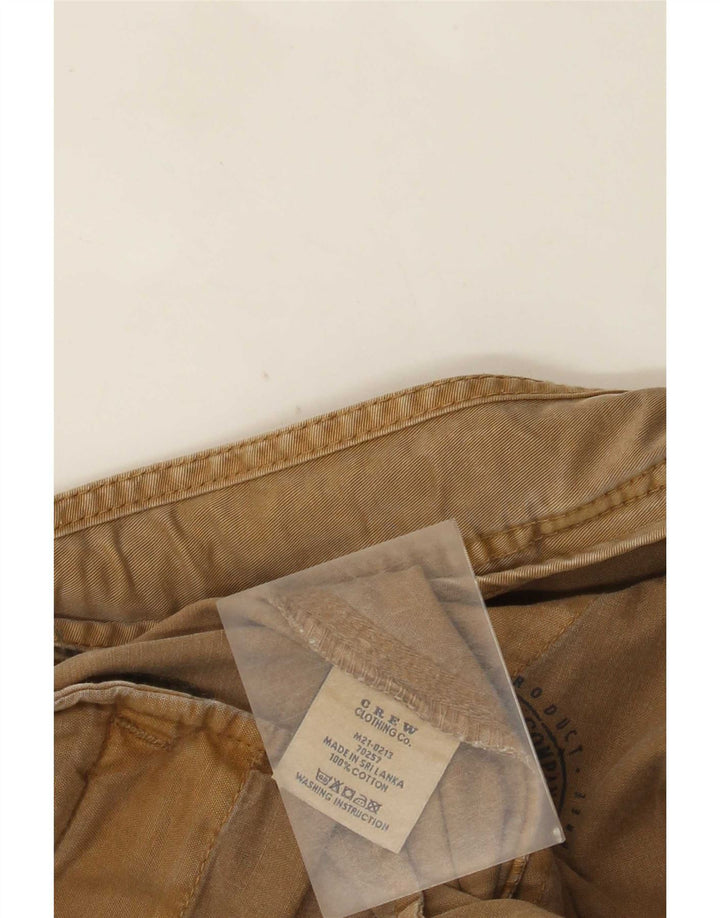Crew Clothing Pantaloncini cargo da uomo W38 XL in cotone marrone