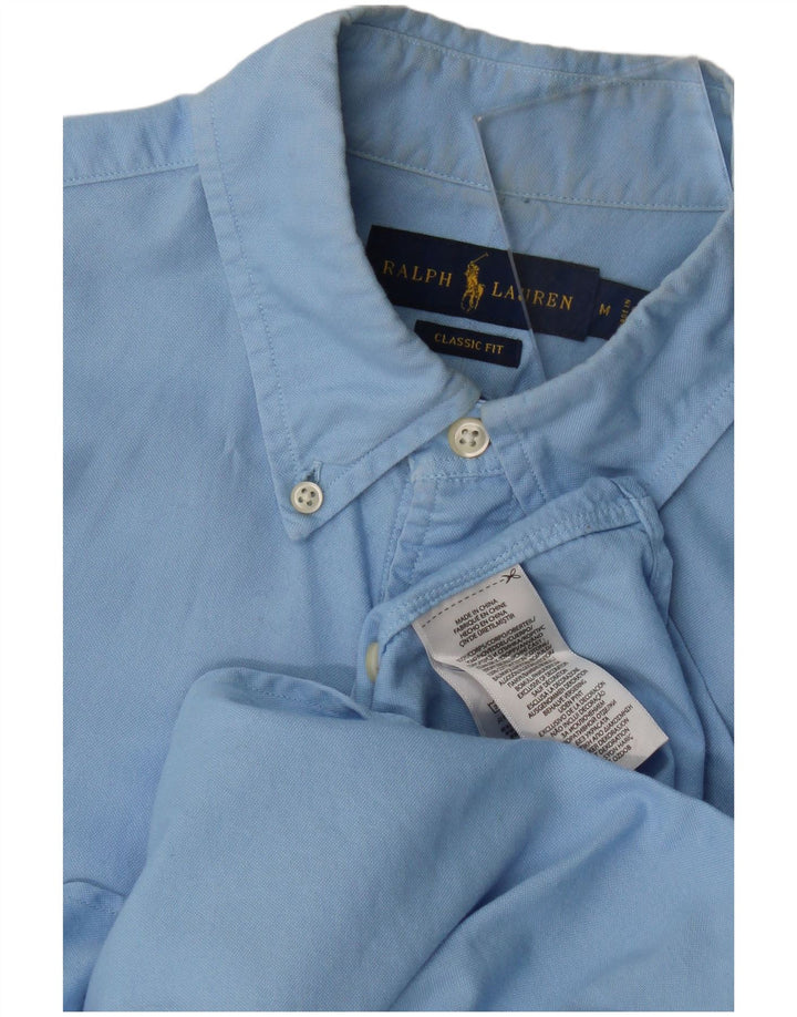 Camicia Ralph Lauren da uomo vestibilità classica in cotone blu medio