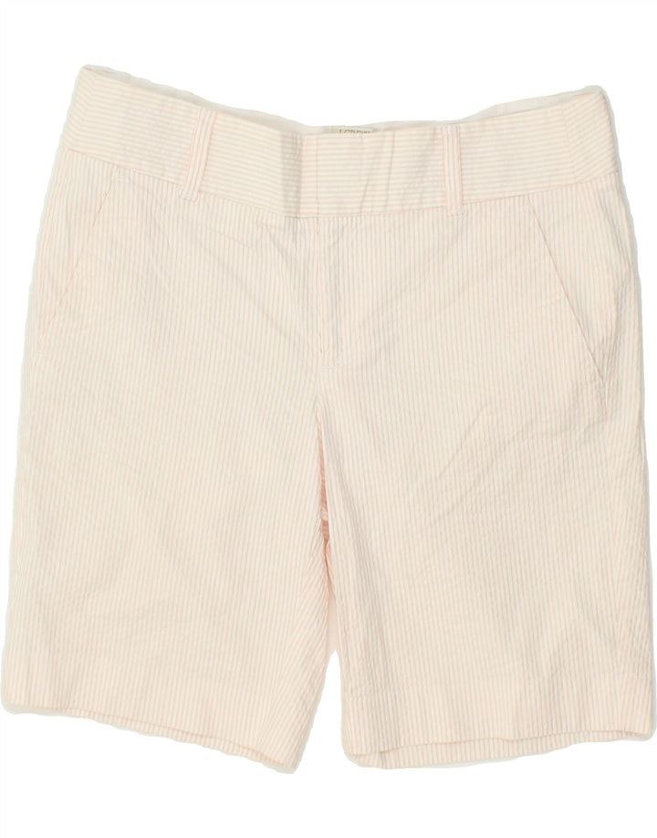J. CREW Womens Chino Shorts US 6 Medium W30  White Pinstripe Cotton Vintage J. Crew and Second-Hand J. Crew from Messina Hembry 