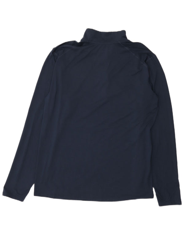 Top della tuta da ginnastica Nike Dri Fit Graphic Zip Neck da uomo XL Blu navy