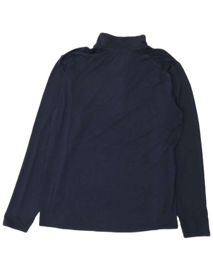 Top della tuta da ginnastica Nike Dri Fit Graphic Zip Neck da uomo XL Blu navy