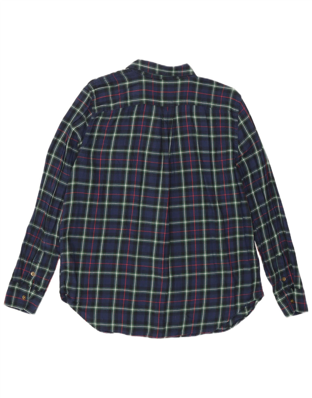 Camicia in flanella da donna Chaps UK 16 Grande cotone a quadri blu navy