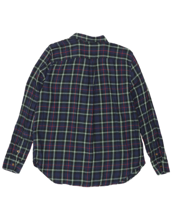 Camicia in flanella da donna Chaps UK 16 Grande cotone a quadri blu navy