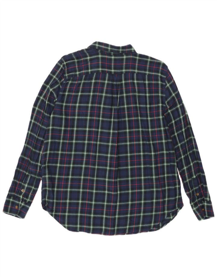 Camicia in flanella da donna Chaps UK 16 Grande cotone a quadri blu navy
