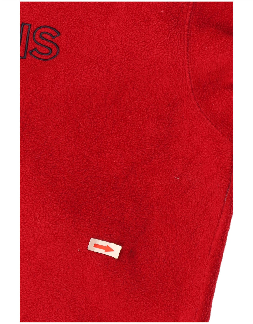 Maglione in pile da uomo Nautica con grafica con zip e collo XL rosso poliestere