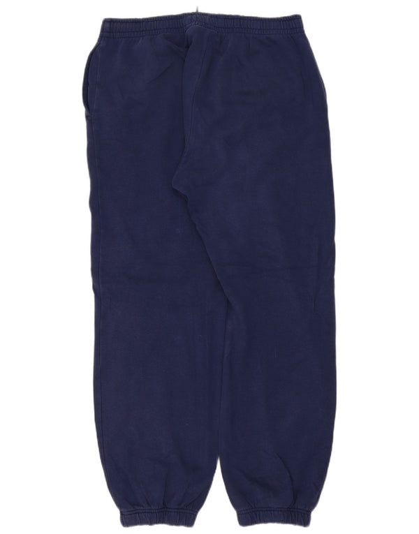 Pantaloni da tuta con grafica Kappa da uomo, pantaloni da jogging, grandi, in cotone blu navy