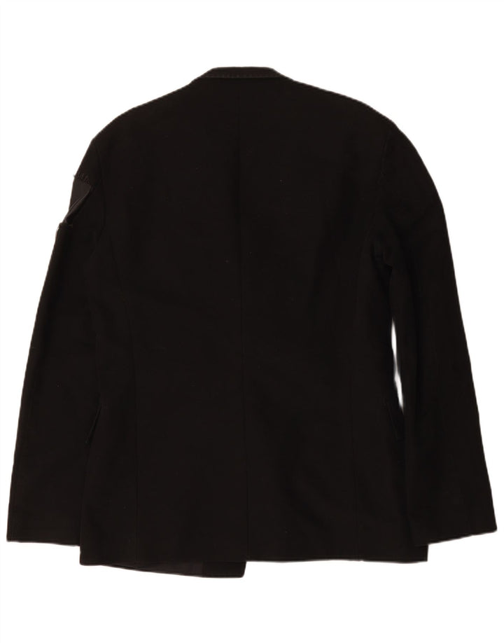Giacca blazer da uomo a 2 bottoni Bikkembergs IT 48 cotone nero medio
