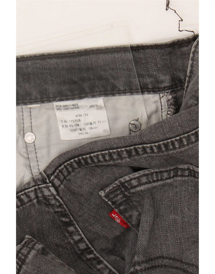Jeans dritti da uomo Levi's W36 L29 Grigi