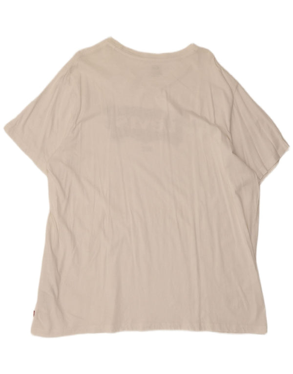 T-shirt grafica da donna Levi's Top 2XL cotone bianco
