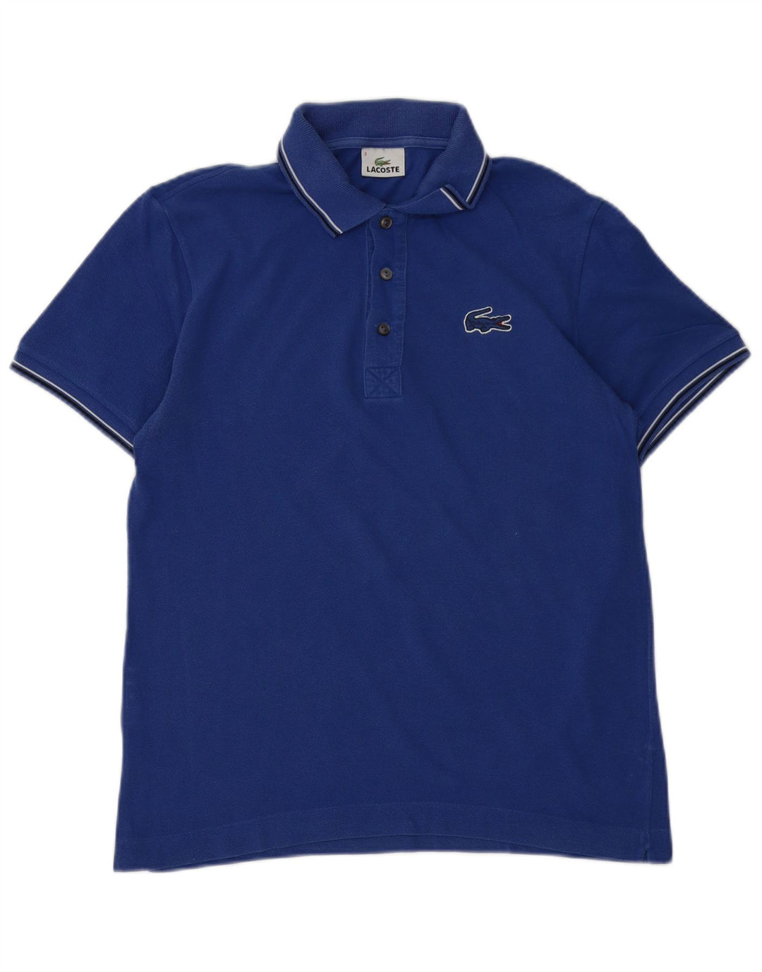 Polo da uomo LACOSTE taglia 3 piccola in cotone blu navy