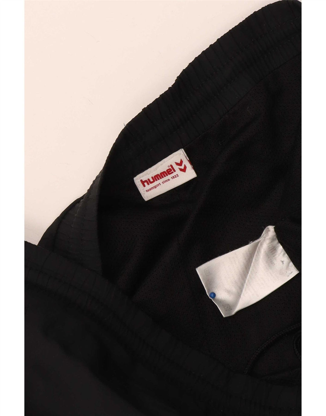 Pantaloni da tuta con grafica Hummel da uomo, grandi, in poliestere color block nero