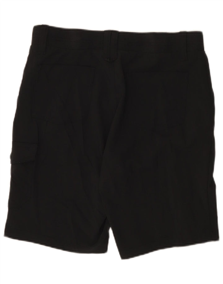Pantaloncini cargo a vita alta da motociclista LEE da donna US 10 Large W30 poliestere nero