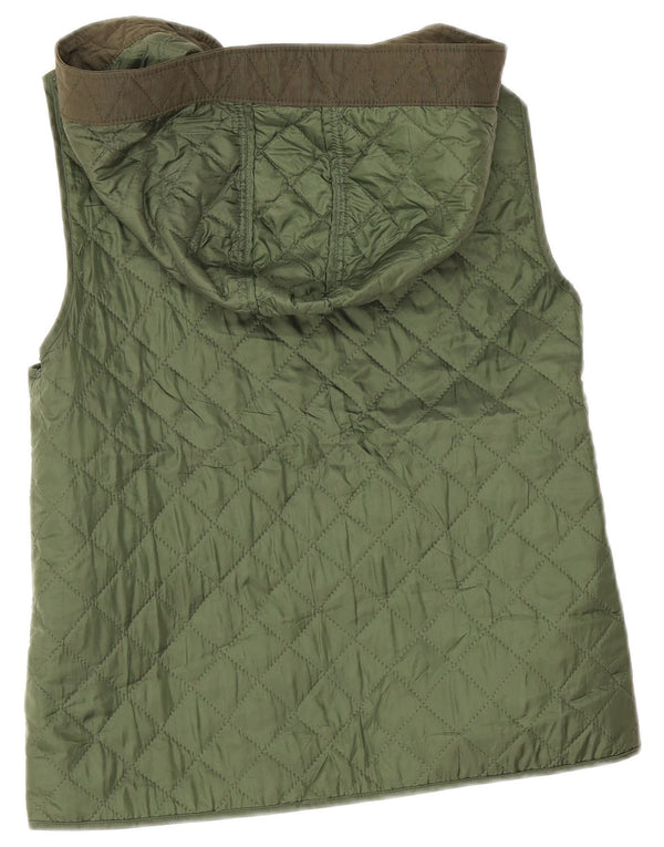 Gilet trapuntato con fodera e cappuccio Zara per ragazzi 13-14 anni Verde