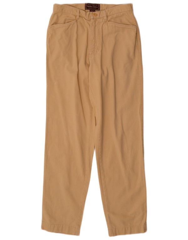 Pantaloni casual affusolati da uomo Marlboro Classics EU 46 Small W28 L31 Beige