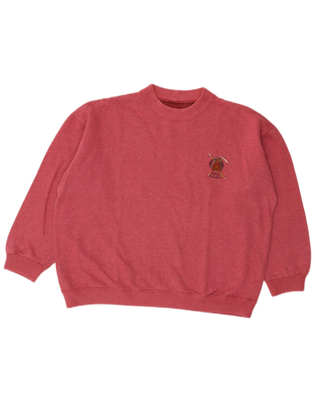 Felpa da uomo vintage maglione XL rosa