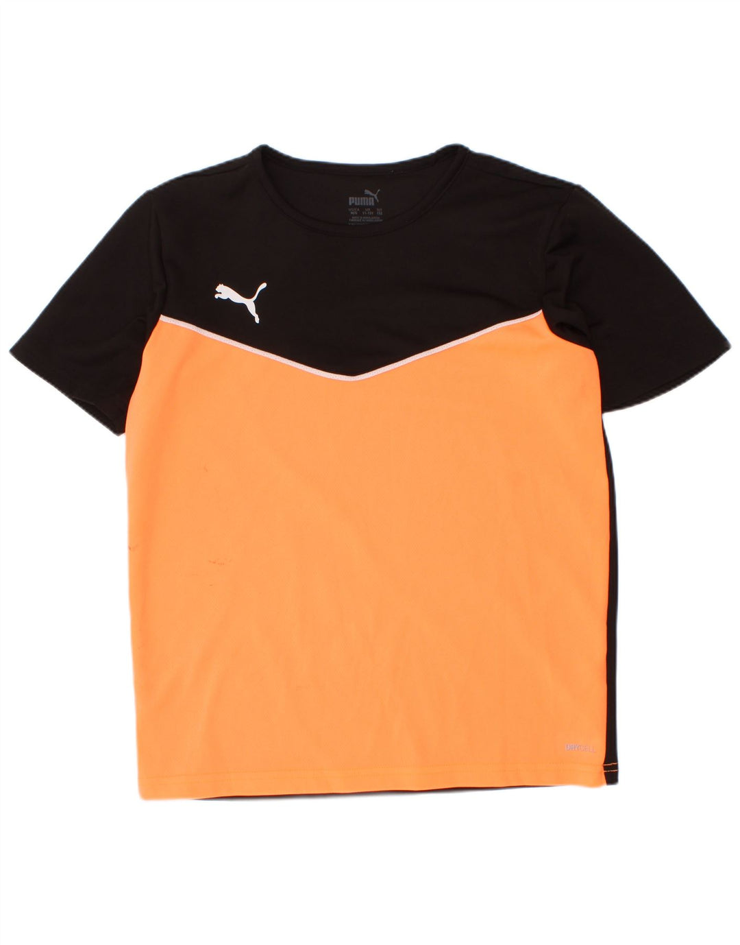 Maglietta Puma da ragazzo, 11-12 anni, in poliestere color block nero