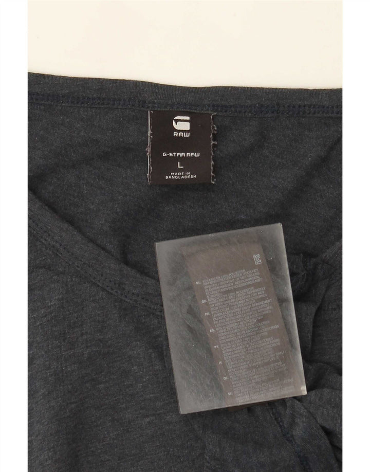 T-shirt da uomo G-Star Top grande in cotone blu navy